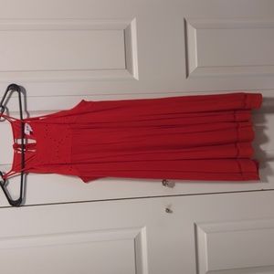 NWT | Delphine Eyelet detail Dress, Red, Size Medium